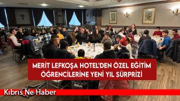 Merit Lefkoşa Hotel’den özel eğitim öğrencilerine yeni yıl sürprizi