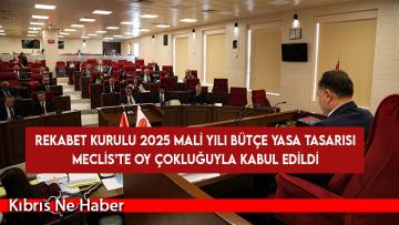 Meclis, Rekabet Kurulu bütçesiyle bugünkü bütçe görüşmelerini tamamladı