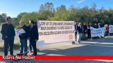 Metehan Sınır Kapısı’nda eylem: Yeni geçiş kapılarının açılması çağrısında bulunuldu