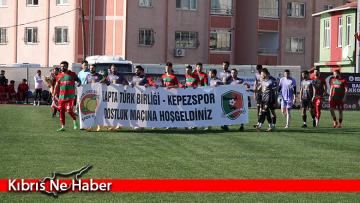 Çanakkale’de Kepezspor ile Lapta Türk Birliği Spor arasında dostluk maçı yapıldı