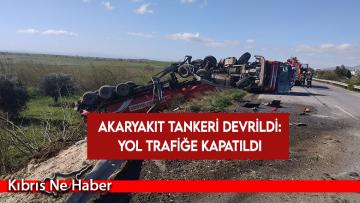 İskele – Ercan Anayolu’nun Geçitkale – Gönendere arası çift yönlü trafiğe kapatıldı