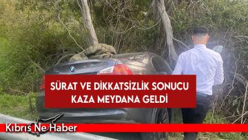 Girne’deki korkutan kaza