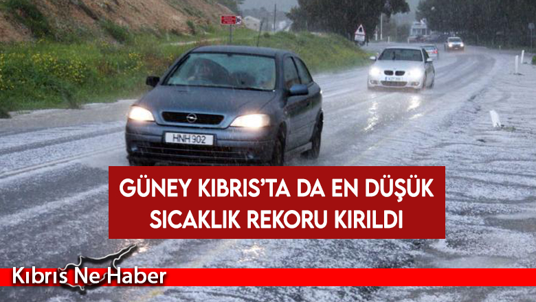 Güney Kıbrıs’ta en düşük sıcaklık rekoru: -3,7 derece