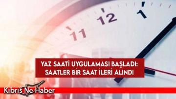 Yaz saati uygulaması başladı: Saatler bir saat ileri alındı