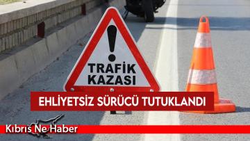 Lefkoşa-Güzelyurt ana yolunda kaza: Ehliyetsiz sürücü tutuklandı