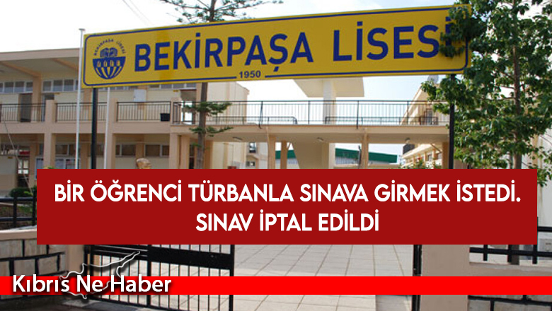 Bekirpaşa Lisesi’nde sınavlar iptal edildi