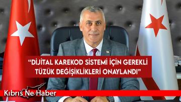 Amcaoğlu: Dijital Karekod Sistemi için gerekli tüzük değişiklikleri onaylandı. Genelge hafta içinde yayımlanacak