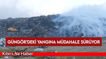 Güngör’deki yangına müdahale sürüyor