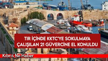 TIR içinde KKTC’ye sokulmaya çalışılan 21 güvercine el konuldu