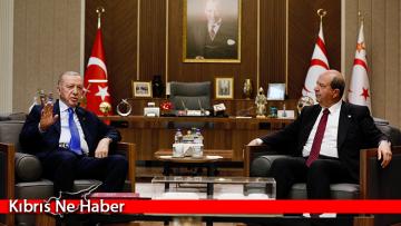 Erdoğan ve Tatar, Cumhurbaşkanlığı’nda bir araya geldi