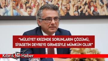 Erhürman: Kıbrıs Türk halkının çözüm iradesi masada olmalı