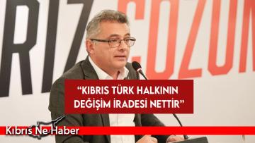 Erhürman: Kıbrıs Türk halkının değişim iradesi nettir