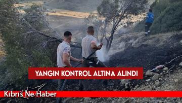 Avtepe – Kuruova arasında çıkan yangın kontrol altına alındı