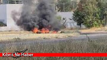 Larnaka’da okulun bahçesini ateşe verdiler