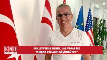 Esenyel: Milletvekillerimiz, Las Vegas ile yarışan otelleri küçümsüyor