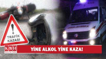 Alkollü Sürücü Motosikletin Hakimiyetini Kaybetti: 2 Yaralı
