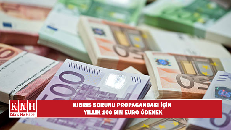 Kıbrıs sorunu propagandası için yıllık 100 bin euro ödenek