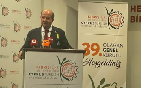 Kıbrıs Türk Sanayi Odası’nın 39. Genel Kurulu Cumhurbaşkanı Ersin Tatar