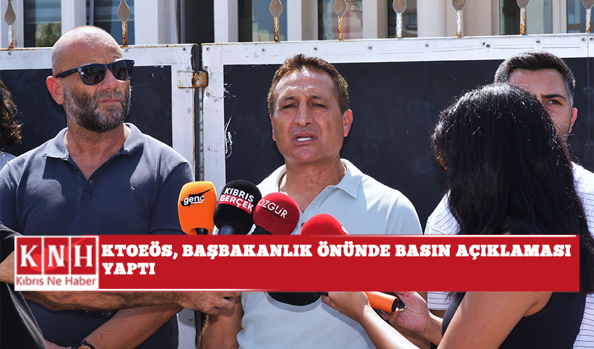 KTOEÖS, Başbakanlık önünde basın açıklaması yaptı