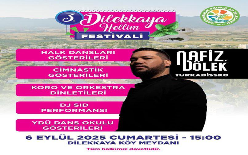 3. Dilekkaya Hellim Festivali, 6 Eylül’de…