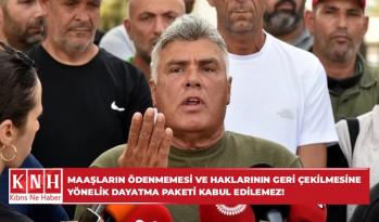 Koop-Sen: Maaşların ödenmemesi ve haklarının geri çekilmesine yönelik dayatma paketi kabul edilemez!