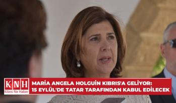 Maria Angela Holguin Kıbrıs’a geliyor: 15 Eylül’de Tatar tarafından kabul edilecek