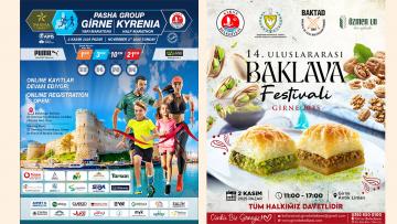 Girne’de pazar gün maraton ve baklava festivali var