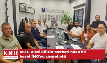 KKTC Alevi Kültür Merkezi’nden bir heyet İMO’yu ziyaret etti