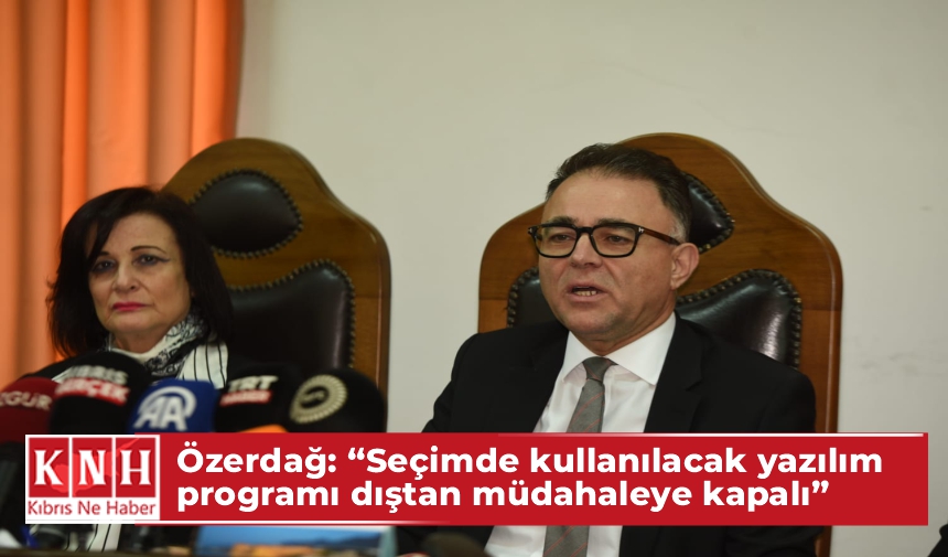 YSK Başkanı Özerdağ: “Seçimde kullanılacak yazılım programı dıştan müdahaleye kapalı”