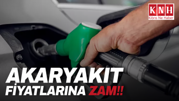 Akaryakıt fiyatlarına zam