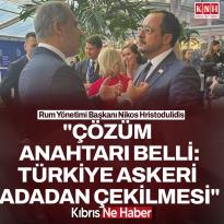“ÇÖZÜM ANAHTARI BELLİ: TÜRKİYE ASKERİ ADADAN ÇEKİLMESİ”