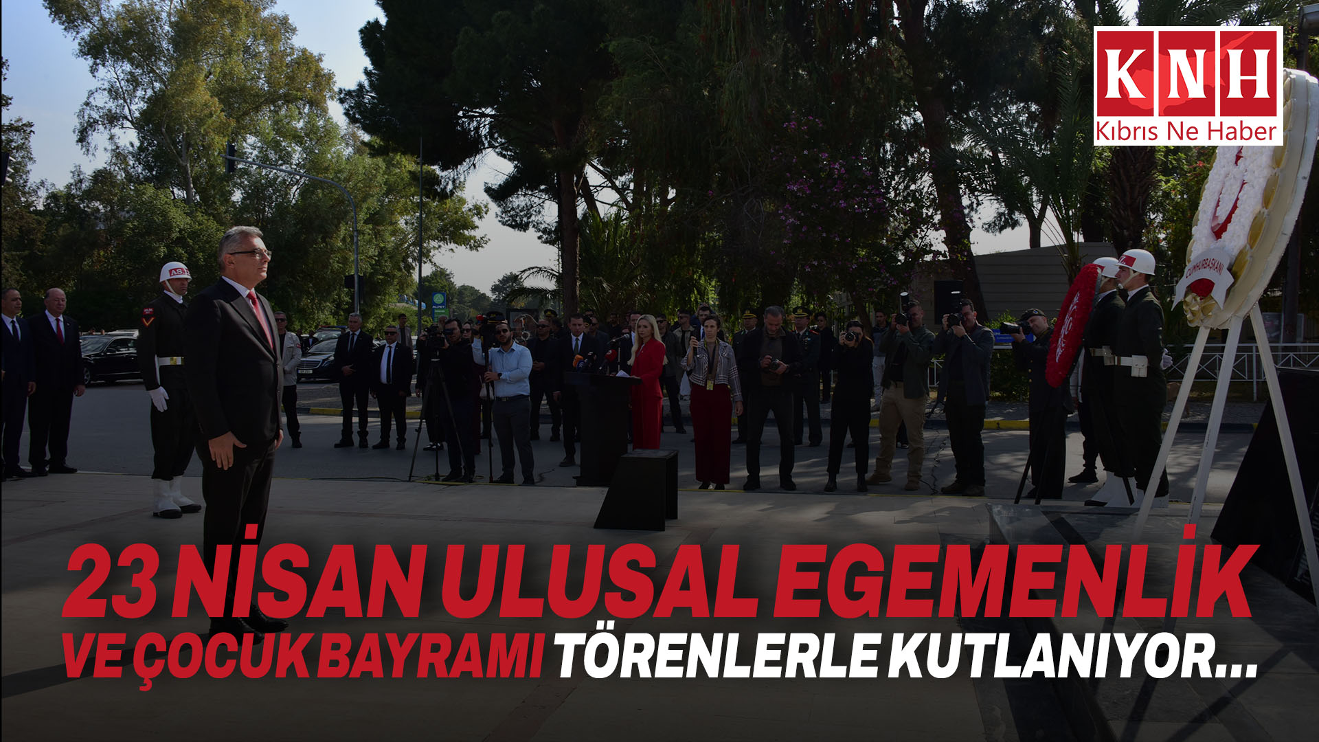 23 Nisan Ulusal Egemenlik ve Çocuk Bayramı törenlerle kutlanıyor… Lefkoşa Atatürk Anıtı’nda tören düzenlendi