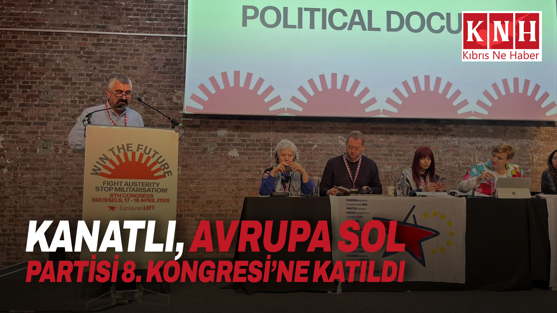 Kanatlı, Avrupa Sol Partisi 8. Kongresi’ne katıldı
