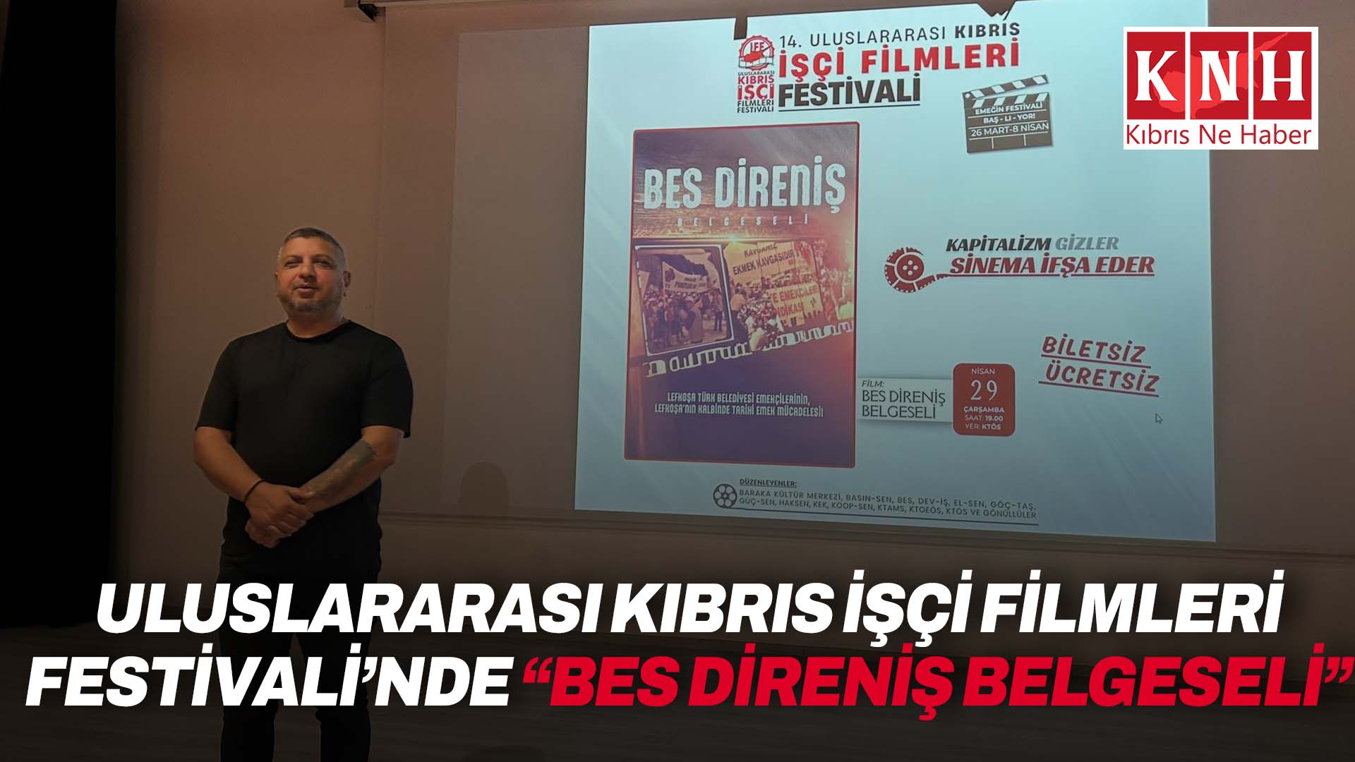 Uluslararası Kıbrıs İşçi Filmleri Festivali, “BES Direniş Belgeseli” ile sona erdi