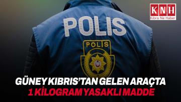Güney Kıbrıs’tan gelen turistin aracında bir kilogram uyuşturucu bulundu