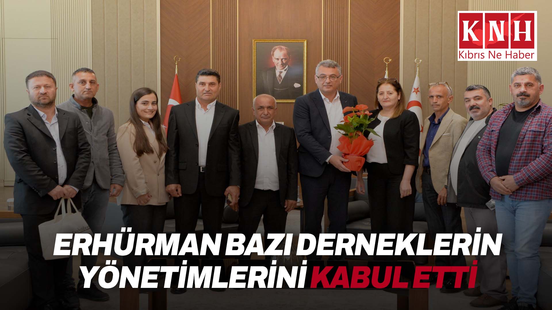 Cumhurbaşkanı Tufan Erhürman, bazı derneklerin yönetimlerini kabul etti