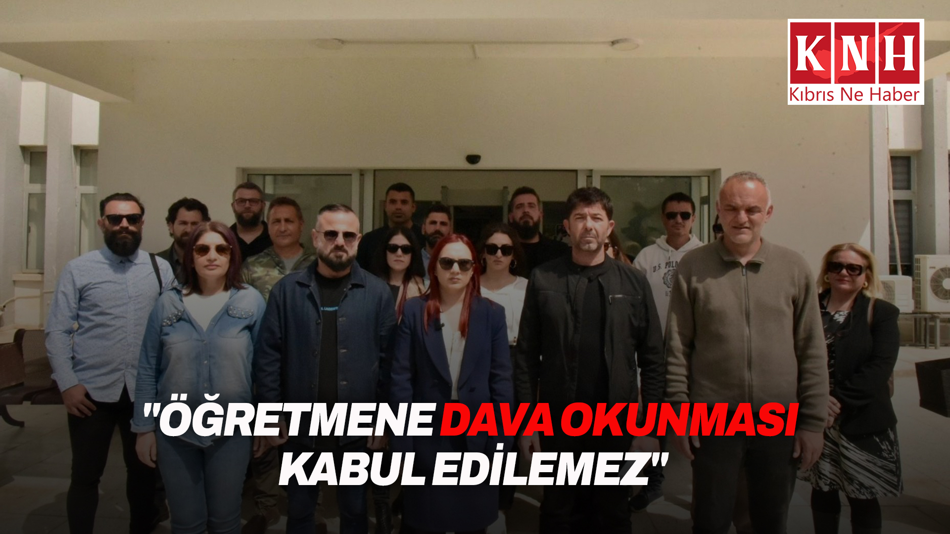 KTOEÖS, Lefkoşa Polis Müdürlüğü önünde basın açıklaması yaptı