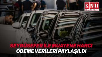 Bayındırlık ve Ulaştırma Bakanlığı, seyrüsefer ile muayene harcı ödemeleriyle ilgili verileri paylaştı