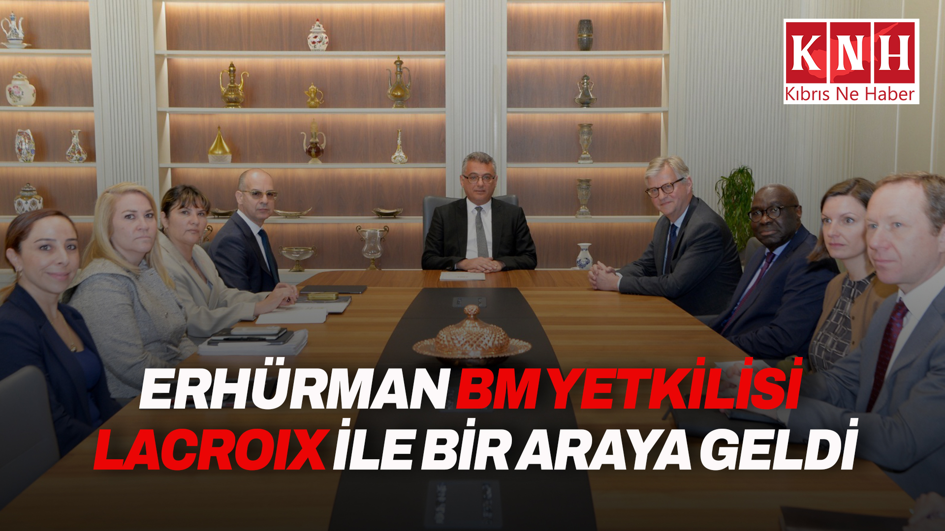 Cumhurbaşkanı Tufan Erhürman, BM Barış Operasyonlarından Sorumlu Genel Sekreter Yardımcısı Jean-Pierre Lacroix ile görüştü