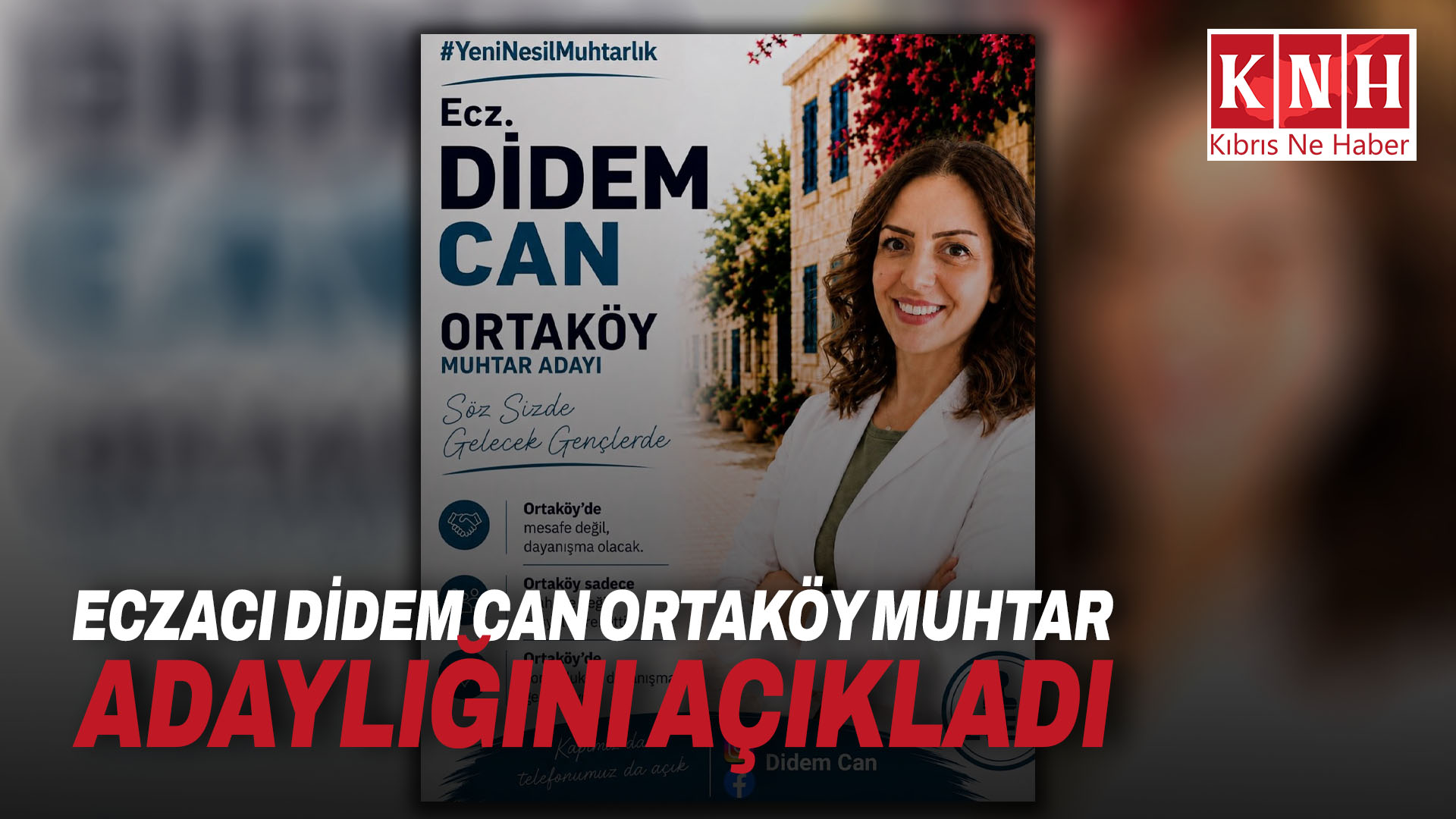 Eczacı Didem Can Ortaköy muhtar adaylığını açıkladı