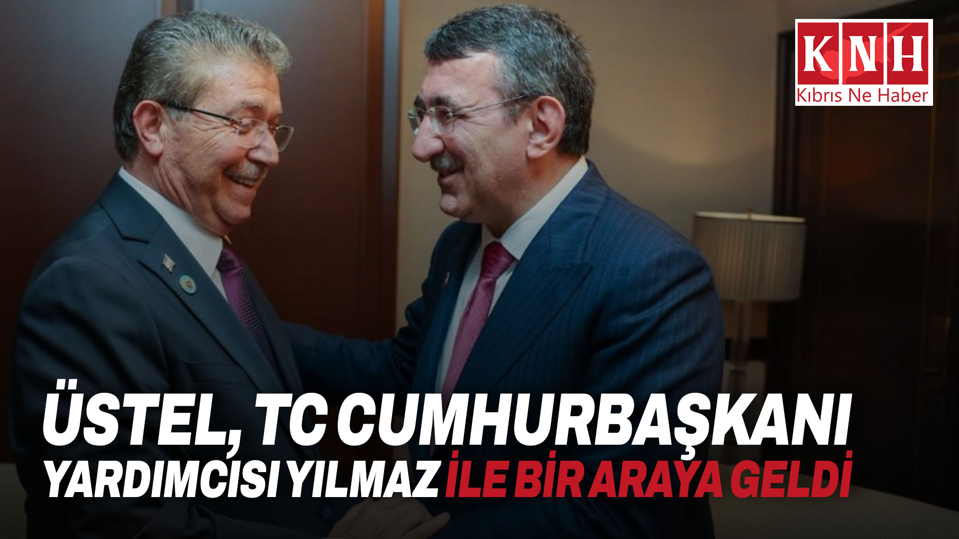 Üstel, TC Cumhurbaşkanı Yardımcısı Yılmaz ile bir araya geldi