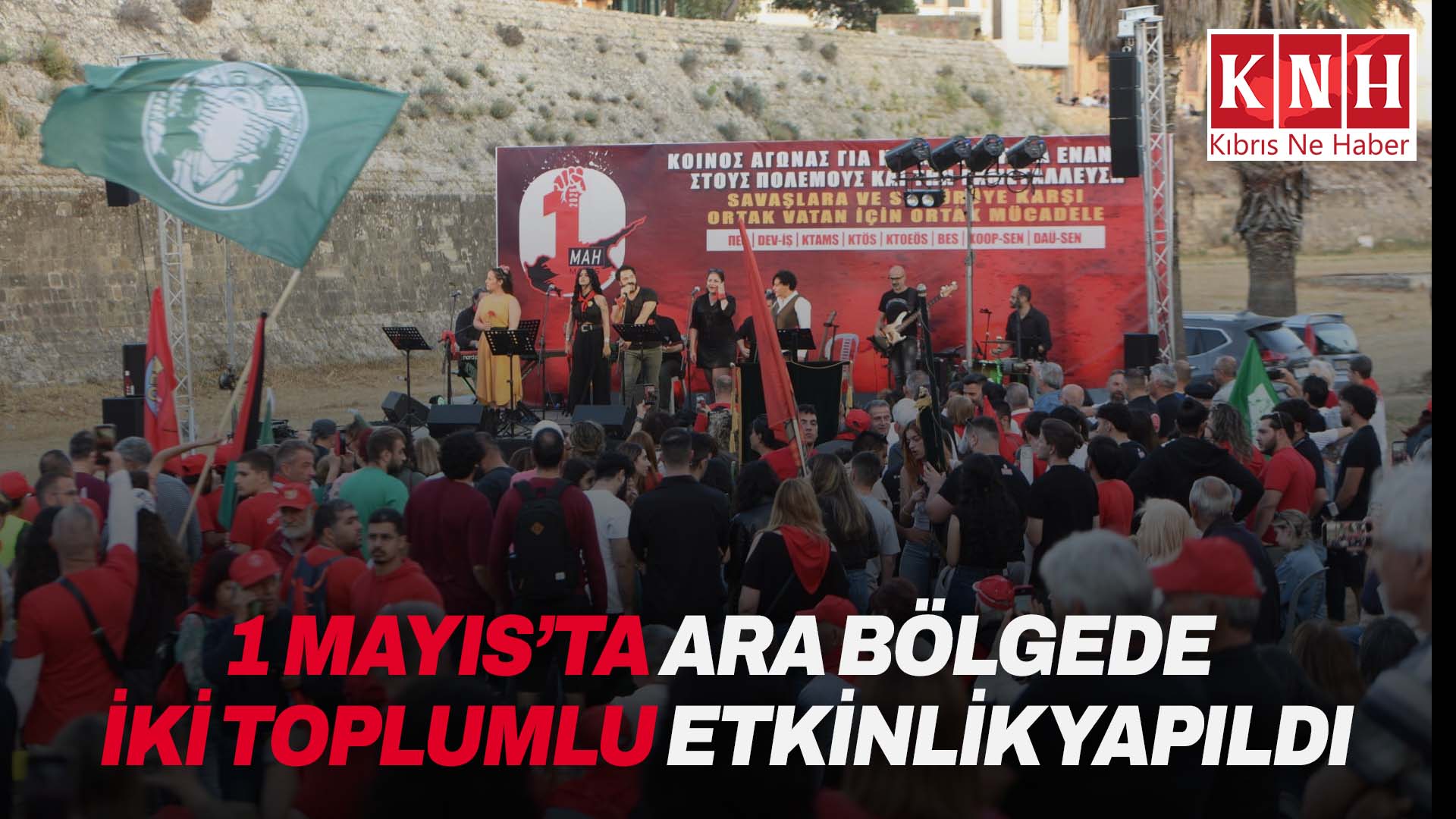 1 Mayıs ara bölgede iki toplumlu etkinlikle kutlandı