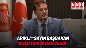 Arıklı: “Sayın Başbakan golü tam 90’dan yedik”