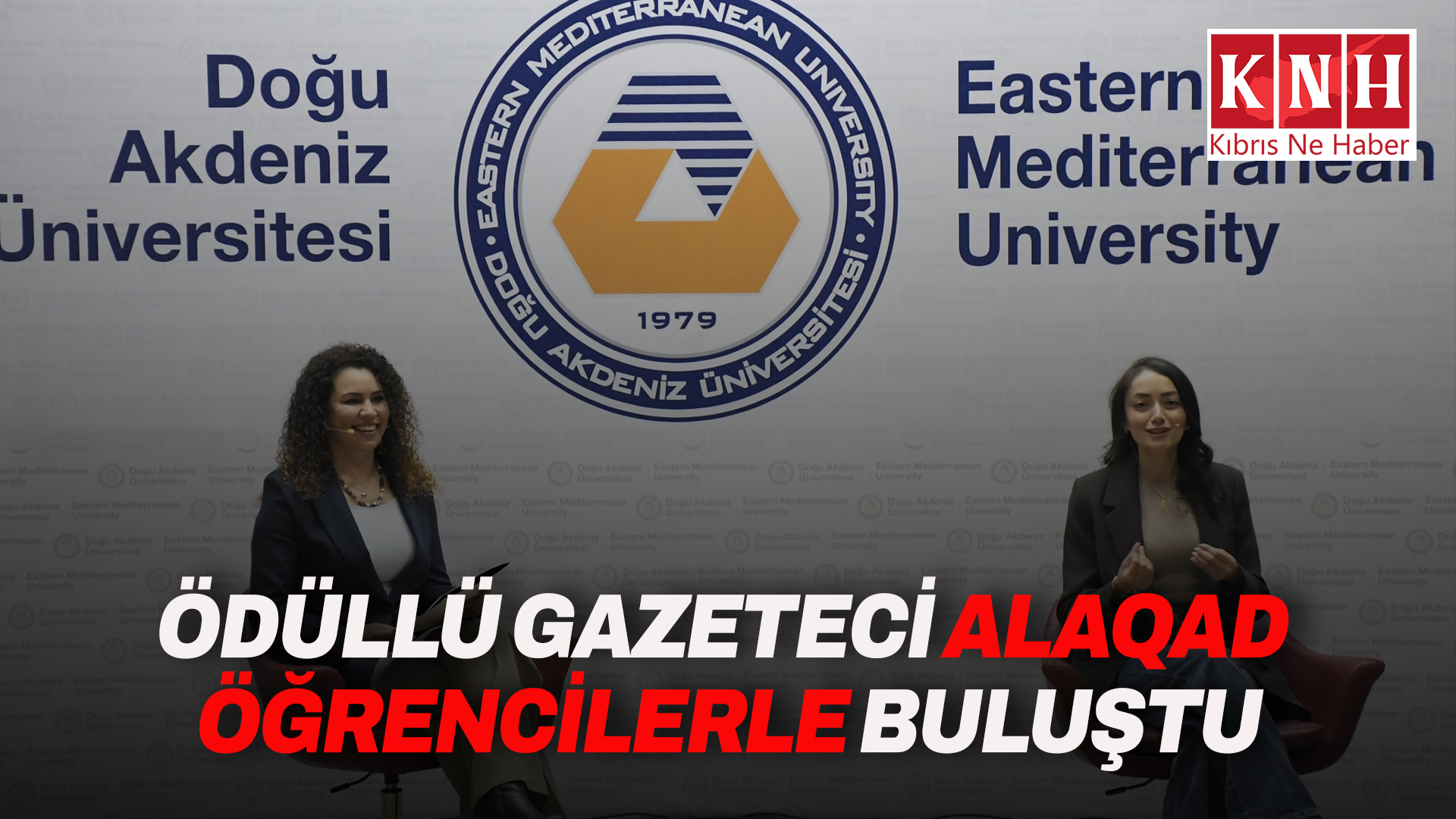 Ödüllü gazeteci DAÜ Mezunu Alaqad, öğrencilerle buluştu