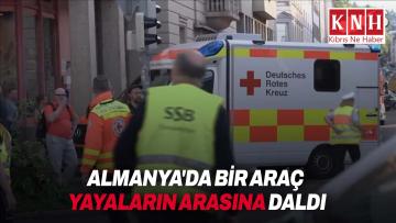 Almanya’nın Leipzig kentinde bir araç yayaların arasına daldı