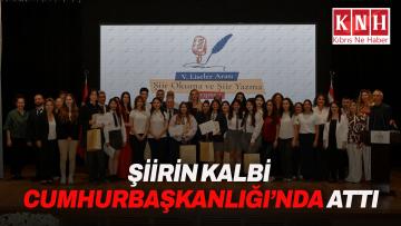 “5. Liselerarası Şiir Okuma ve Yazma Yarışması” Cumhurbaşkanlğı’nda yapıldı