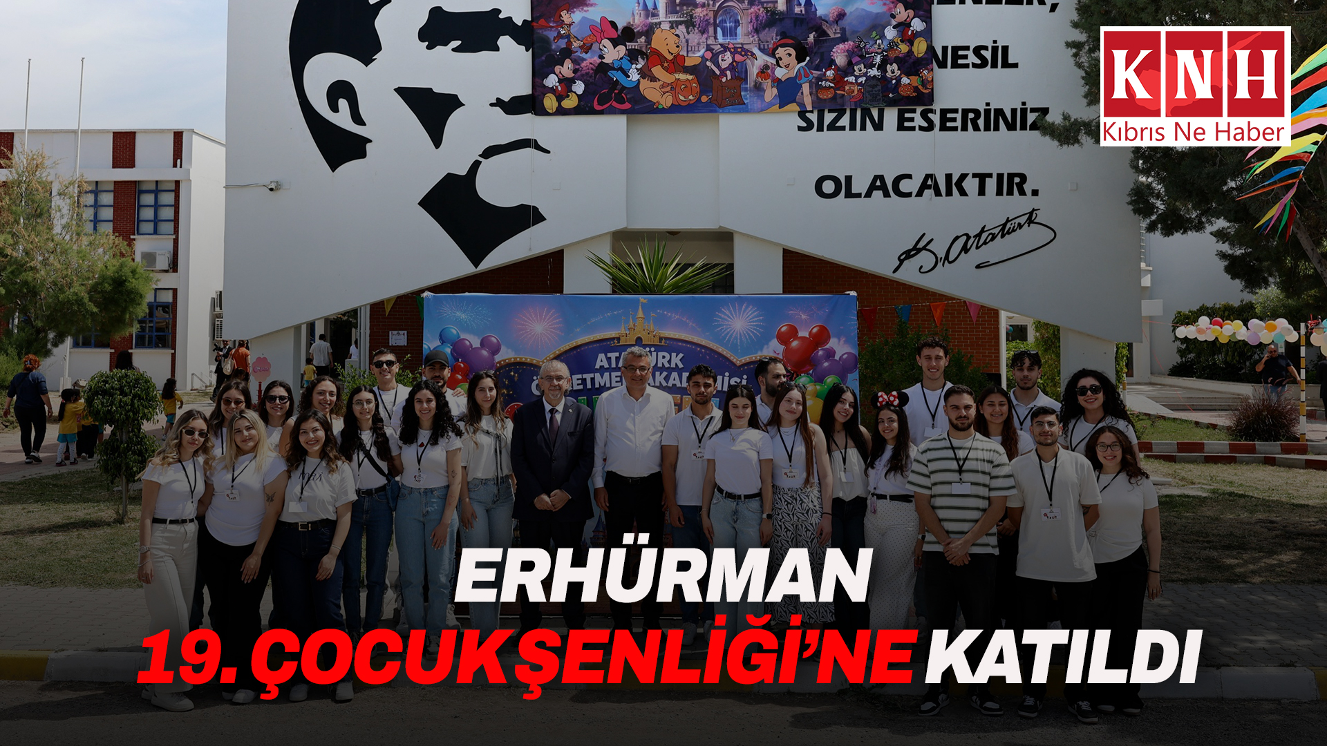Cumhurbaşkanı Erhürman, Atatürk Öğretmen Akademisi’nde çocuk şenliğine katıldı