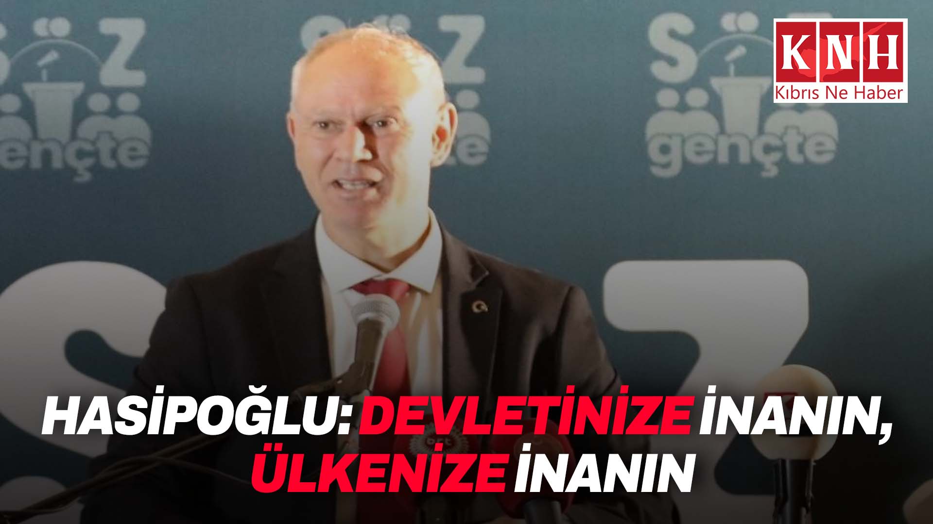 Hasipoğlu, Gazimağusa’da düzenlenen “Söz Gençte” etkinliğine katıldı