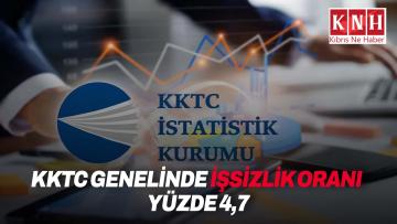 KKTC genelinde işsizlik oranı yüzde 4,7