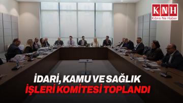 İdari, Kamu ve Sağlık İşleri Komitesi toplandı